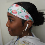 White Bloom Print | Designer Headband